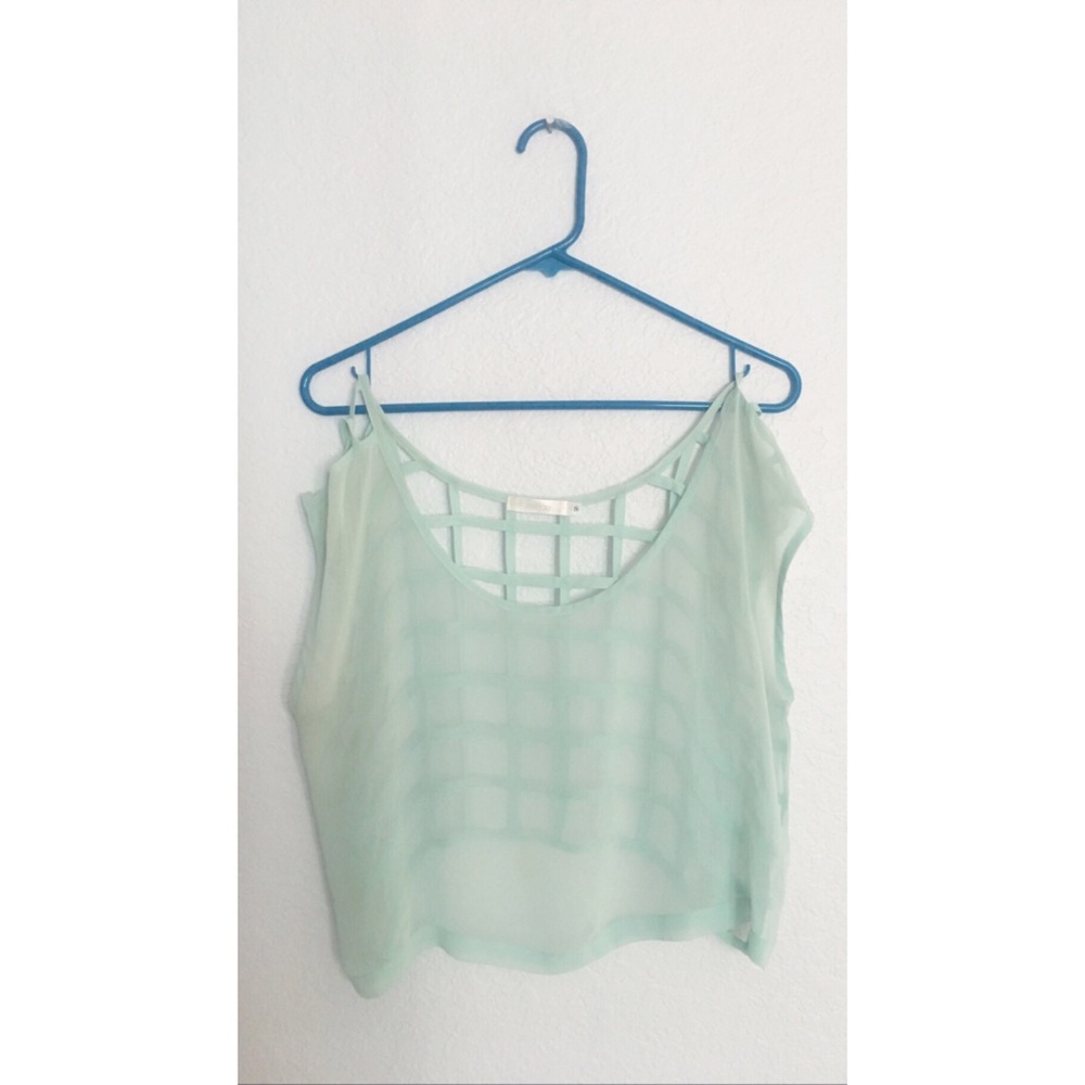 Sheer Caged Crop Top